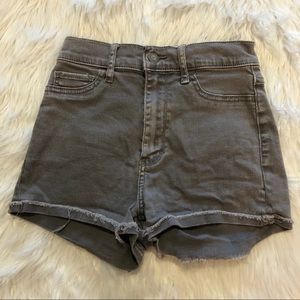 Hollister Gray Size 0 W24 Shorts Womens